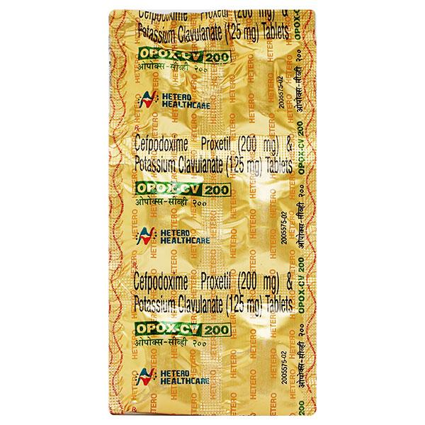 Opox CV 200mg Tablet 10'S - Bacterial Infections-Cep