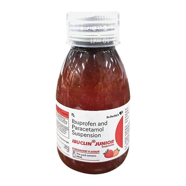 IBUCLIN JUNIOR STRAWBERRY FLAVOUR Suspension 60ml - Pain relief-Nsa