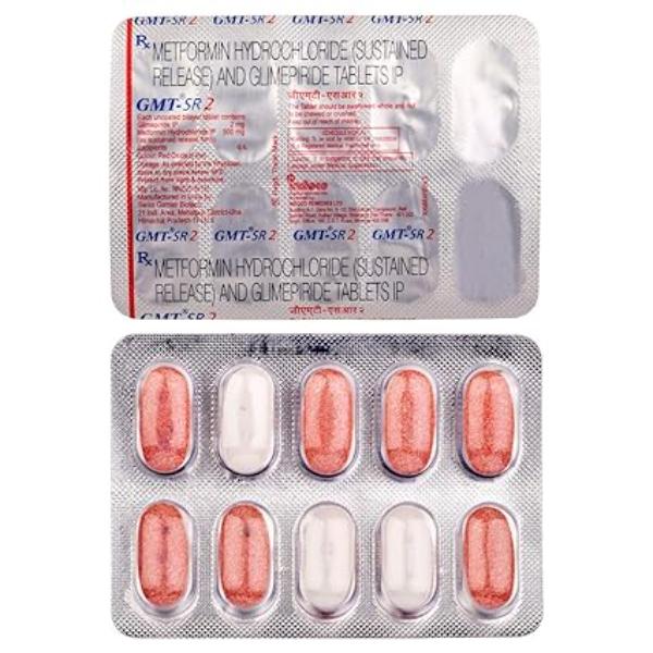 GMT SR 2mg Tablet 10'S - Diabetes-Ant