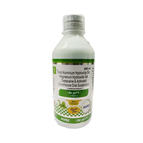 AN GEL + SUGAR FREE MINT FLAVOUR Oral Suspension 200ml - Ulcer/Reflux/Flatulence-Aaa