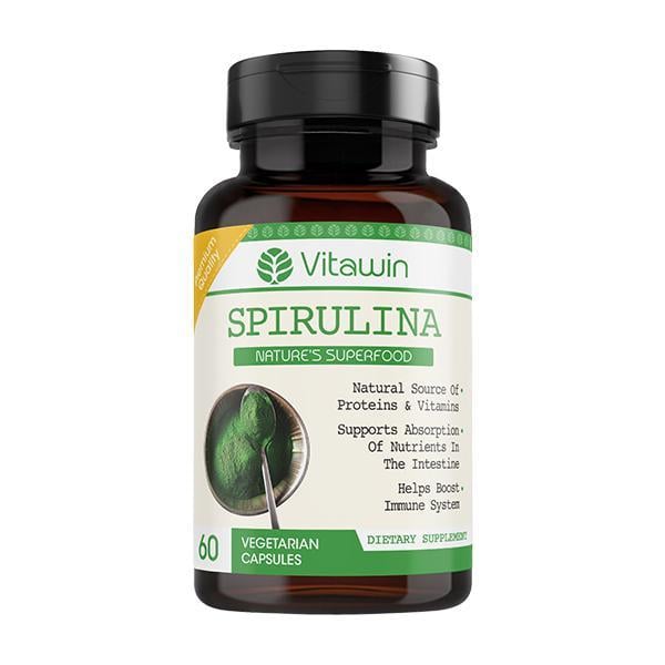 Vitawin Spirulina Vegetarian Capsule 60's - Herbal Dietary Supplement
