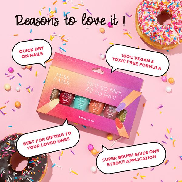 Miss Nails Mini Pro Some Sugar Please 6ml each 6's - Nail Polish