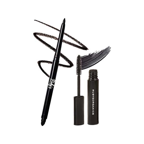 Rubys Organics Everyday Eye Kit-Smoked Kohl + Mascara 6.85 gm - Mascaras