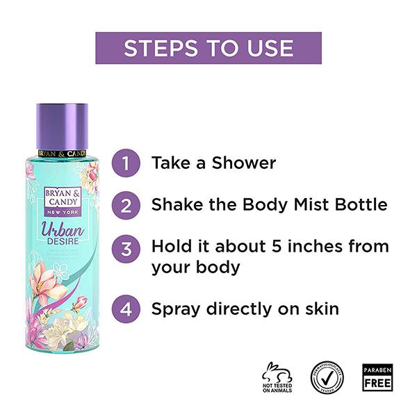 Bryan & Candy Urban Desire Body Mist 250 ml - Body Mist/Spray