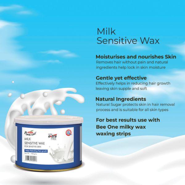 Bee One Milk Sensetive Milky Wax 440 gm - Shaving & Hair Removal