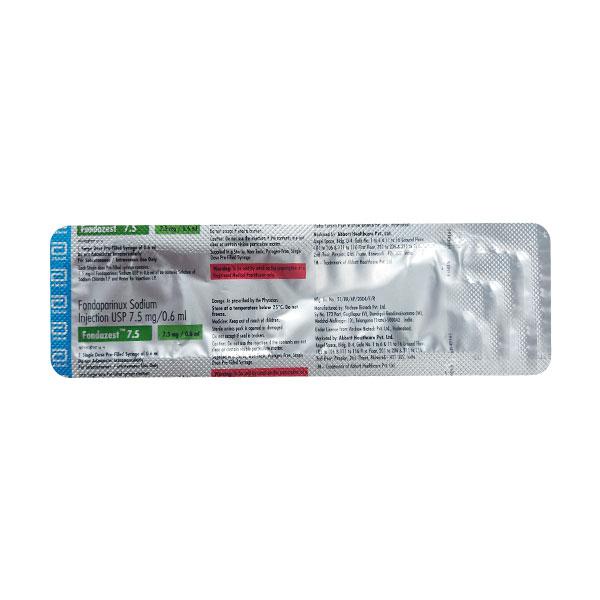 Fondazest 7.5mg Injection 0.6ml - Blood Clot-Ant