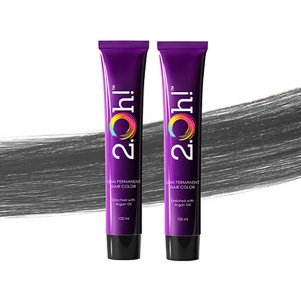 Netmeds | 2.Oh! Semi Permanent Hair Color 100 ml each - Charcoal 2's