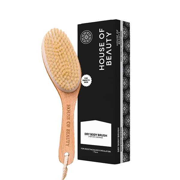 Netmeds | House of Beauty Dry Brush For Body For Lymphatic Drainage, Smooth Skin, In-Grown Hair 1's