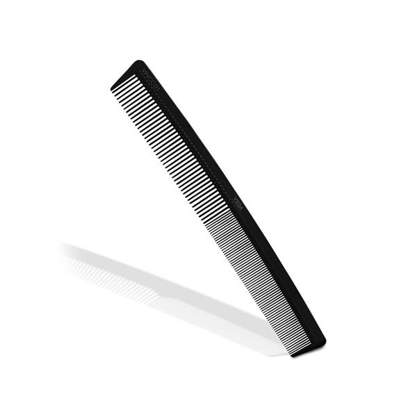 Vega Professional Cutting Comb 6.75' (Carbon Anti-Static Black Line Hair Comb) (VPVCC-02) 1's - Hair Combs