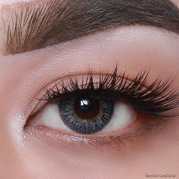 O-Lens Secriss 1Day Coloured Contact Lenses - Coral Grey ( 0.00 ) 1's - Eyecare Lenses