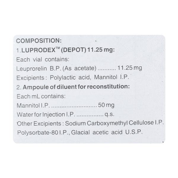 Luprodex 11.25mg Injection 2ml - Cancer Oncology-Hor