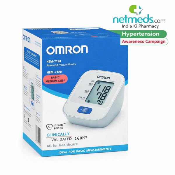 Netmeds | Omron Automatic Blood Pressure Monitor (HEM-7120)