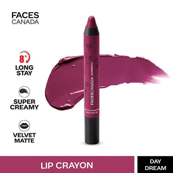 Netmeds | Faces Canada Ultime Pro Matte Lip Crayon Day Dream 34 2.8 Gm