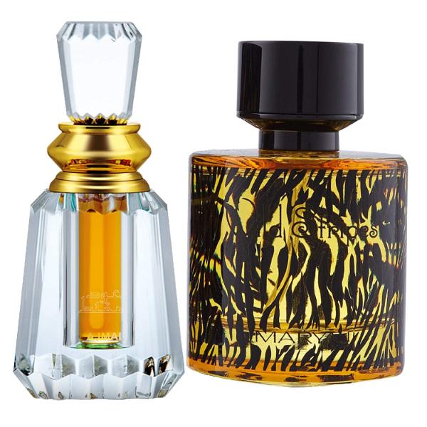 Ajmal Oudh Mukhallat Concentrated Perfume Oil Oriental Oudhy Alcohol For Unisex And Maryaj Wild Speed Eau De Parfum Citrus Spicy Perfume For Men 106 ml - Perfumes (Edt/Edp)