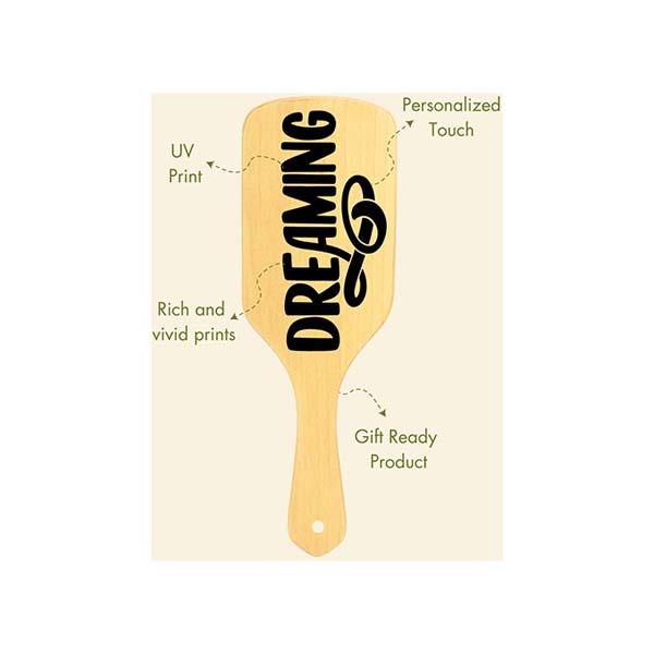 Allure Personalised Paddle Hair Brush Dreaming Print 1's - Hair Brushes