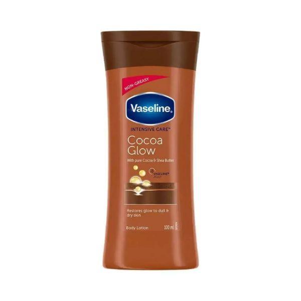 Vaseline Intensive Care Cocoa Glow Body Lotion, moisturizes dry skin from the first application 100 ml - Lotions & Creams