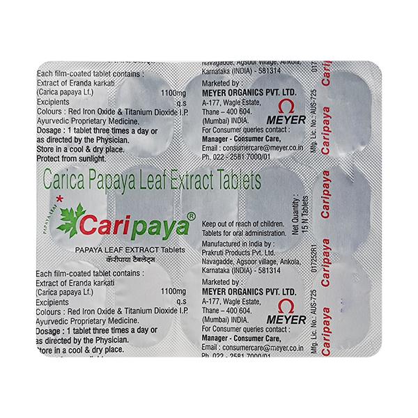 Caripaya Tablet 15'S - Supplements-Sup