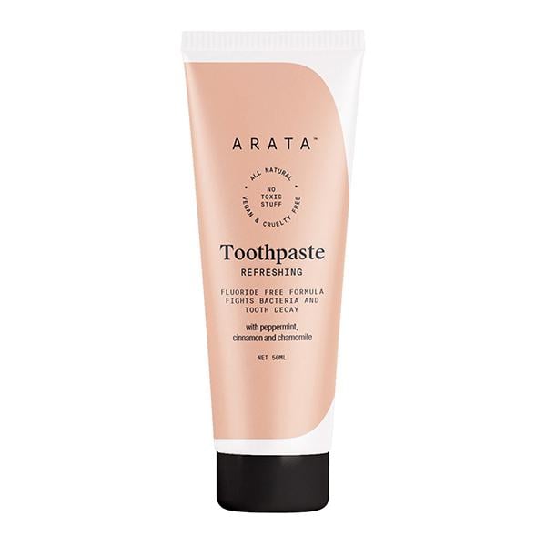 Netmeds | Arata Natural Refreshing Toothpaste With Peppermint, Cinnamon Fights Tooth Decay 50 ml