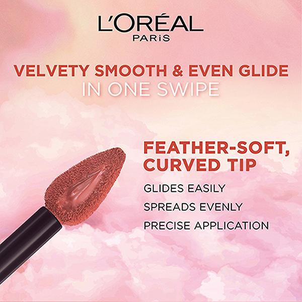 L'Oreal Paris Chiffon Signature Liquid Lipstick,221 Reach Out 7 ml - Liquid Lipsticks