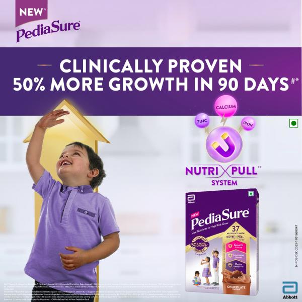 Pediasure Scientifically Designed Nutrition Drink Refill - Chocolate Flavour 375 g - Kids Nutrition