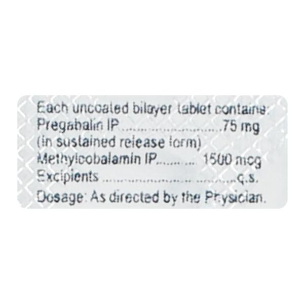 Nervmax SR 75mg Tablet 10'S - Neuropathic Pain-Dru