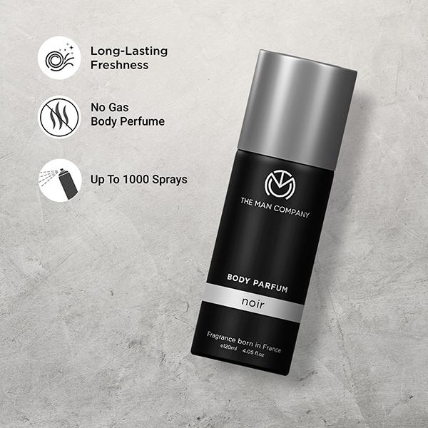 The Man Company Body Perfume Spray - Noir 120ml - Men Deodorants/Roll-Ons