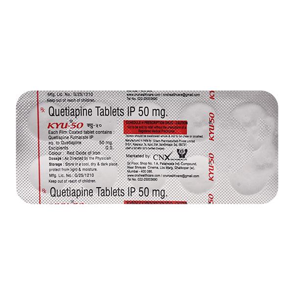 KYU 50 Tablet 10's - Schizophrenia-Aps