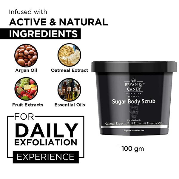 Bryan & Candy Lion Series Sugar Body Scrub 100 gm - Scrubs & Exfoliants