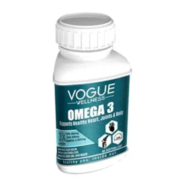 Netmeds | Vogue Wellness Omega 3 Forte Softgel Capsule 60's