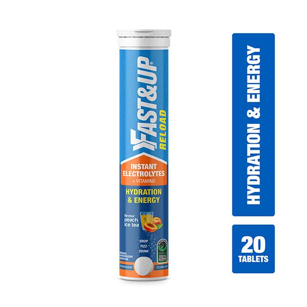 Fast&Up Reload Hydration & Energy Tablet - Peach Ice Tea 20's - Energy Drinks