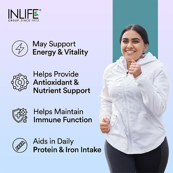 Inlife Spirulina 2000 mg Tablet 120's - Herbal Dietary Supplement