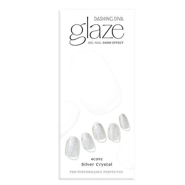 Netmeds | Dashing Diva Glaze Nail Polish - Silver Crystal 1's
