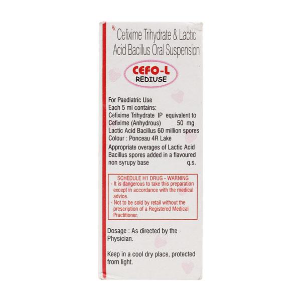 CEFO L REDIUSE Oral Suspension 30ml - Bacterial Infections-Cep