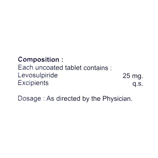 LEFIT 25mg Tablet 10's - Psychosis-Ans
