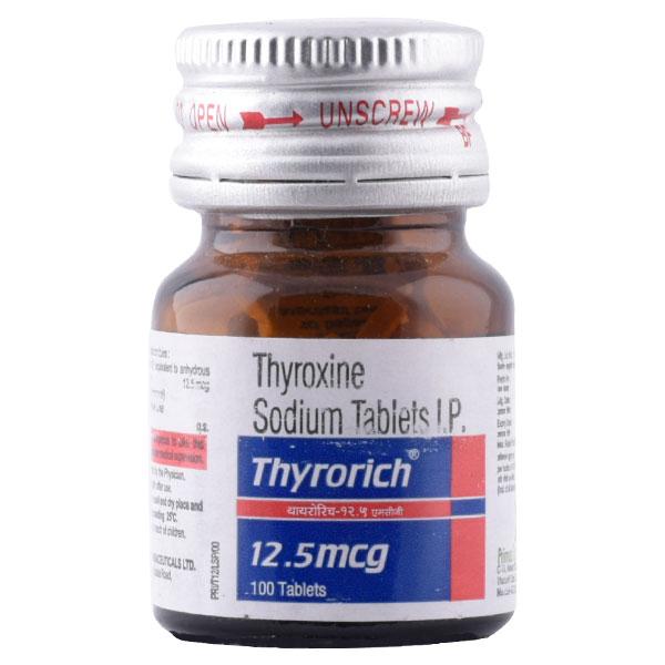 THYRORICH 12.5mcg Tablet 100's - Hypothyroidism