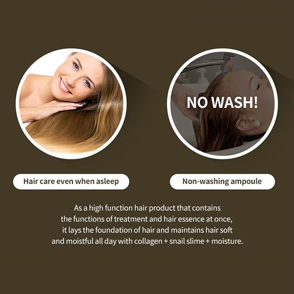 Lador Snail Sleeping Hair Ampoule (Leave-In Treatment) 20 ml - Dry Shampoos & Conditioners