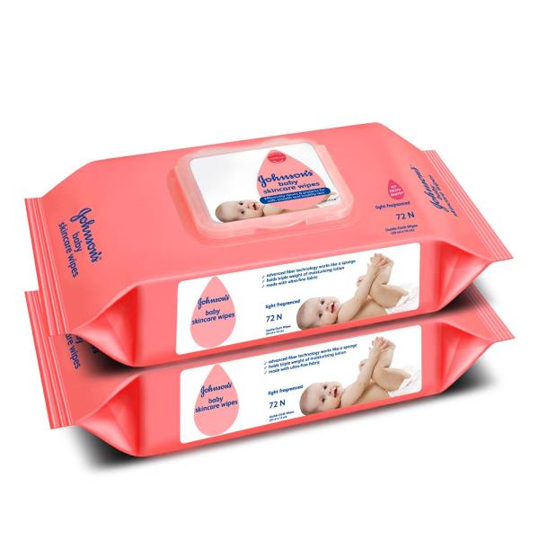 Netmeds | Johnson's Baby Skincare Wipes 72's (Pack of 2 x 72's)
