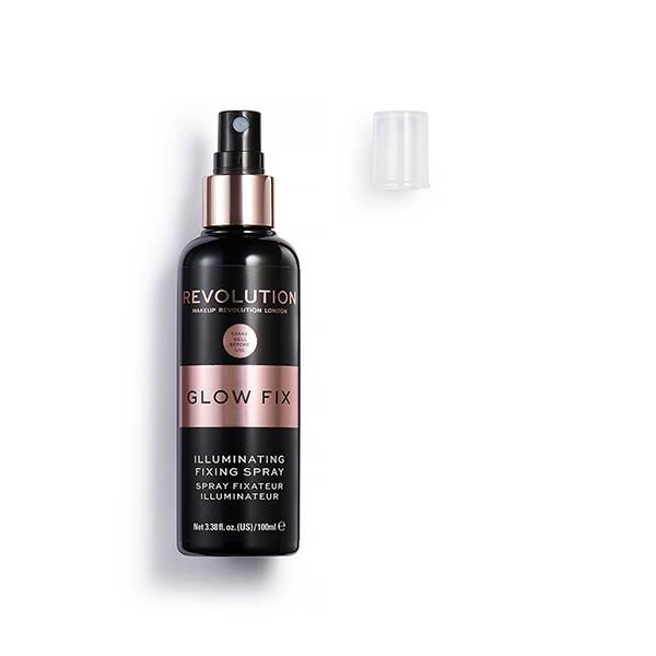 Makeup Revolution London Glow Fix Illuminating Fixing Spray 100ml - Highlighters & Illuminators