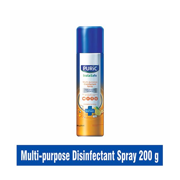 Netmeds | Puric InstaSafe Multi-purpose Disinfectant Spray - Camphor & Citrus 200 gm
