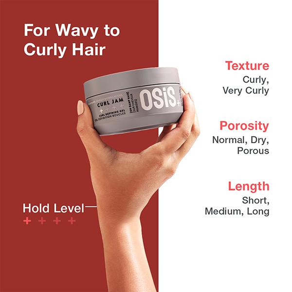 Schwarzkopf Professional OSiS+ Curl Jam - Curl Defining Gel 300 ml - Clays & Mousses