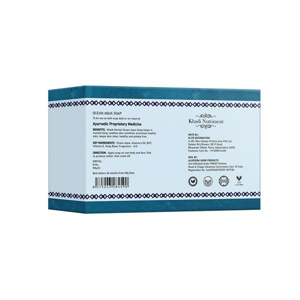 Nutriment, Khadi Nutriment Ocean Aqua Soap 125 gm - Soaps