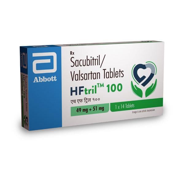 HFTRIL 100 Tablet 14's - Heart Failure-Ang