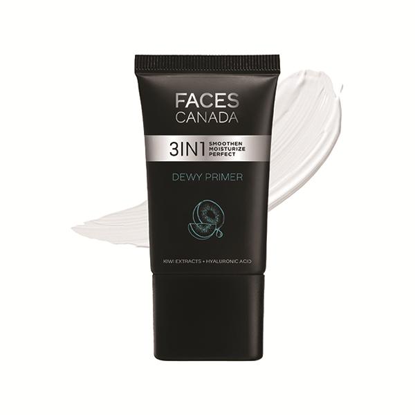Netmeds | Faces Canada Dewy Primer, Flawless Dewy Base Creamy Texture Hyaluronic Acid, Vitamin C & E 30 gm