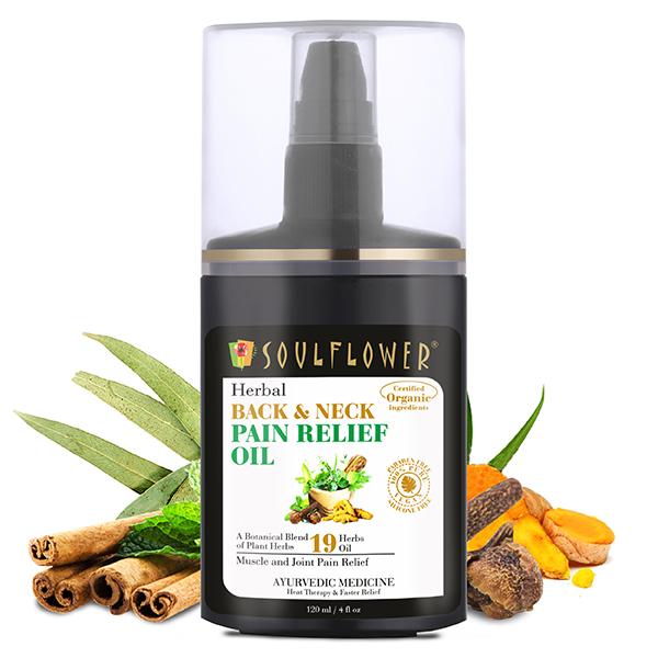 Netmeds | Soulflower Back & Neck Pain Relief Oil 120 ml