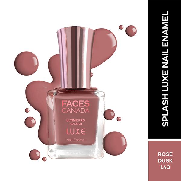 Netmeds | Faces Canada Ultime Pro Splash Luxe Nail Enamel - Rose Dusk (L43) 12 ml