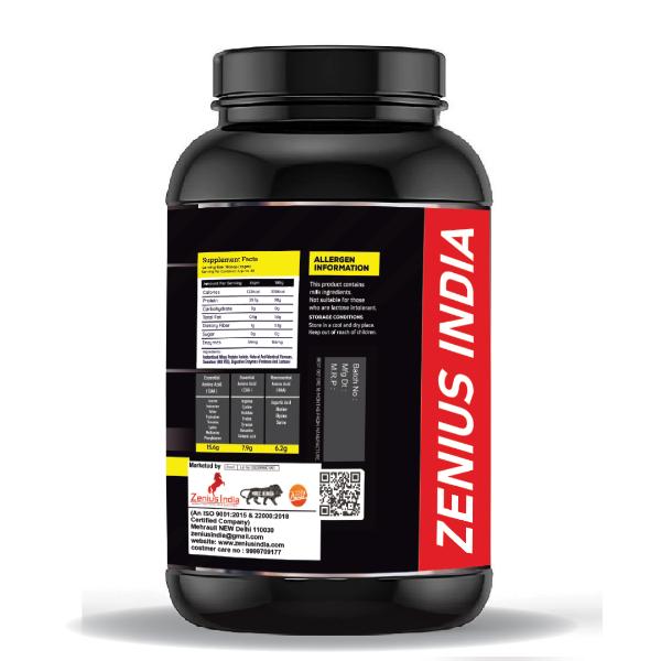 Zenius Whey Isorich Peotein Powder - Double Rich Chocolate Flavour 1 kg - Whey Proteins