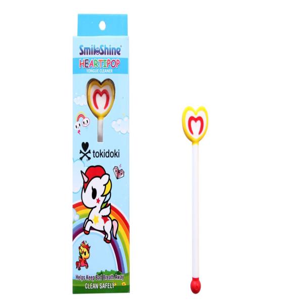 SmiloShine Lollipop Tongue Cleaner for Kids - Floss & Tongue Cleaners