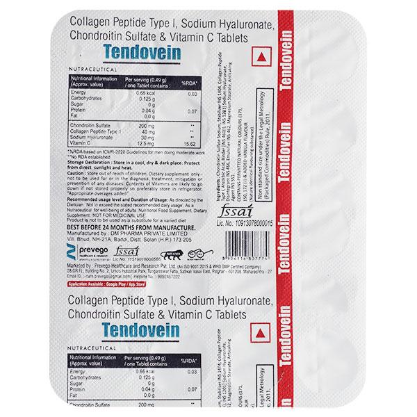 TENDOVEIN Tablet 15's - Supplements-Sup