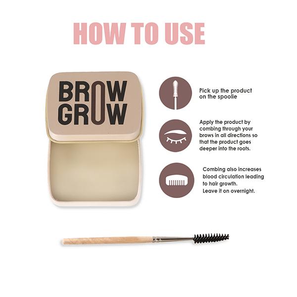 Indulgeo Essentials Brow Grow - For Fuller Brows 20 gm - Eyebrow Pencils & Enhancers