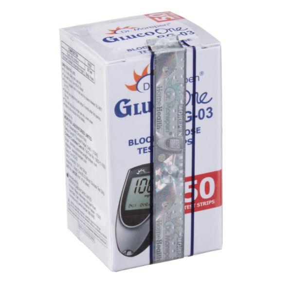 Dr.Morepen GlucoOne Blood Glucose Test Strips (Pack of 50's) (BG03) - Blood Glucose Monitors/Strips